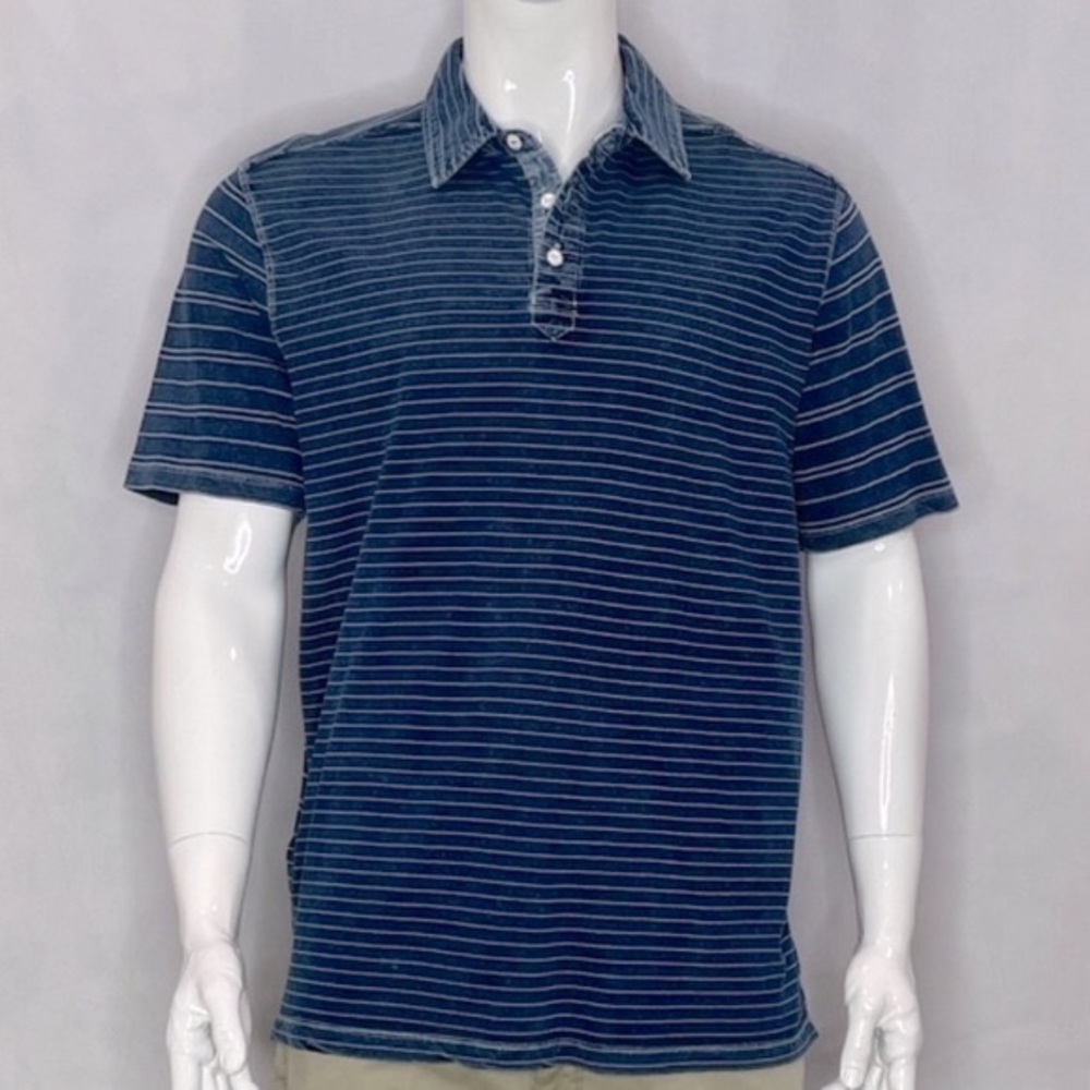 TOMMY BAHAMA RIVIERA INDIGO CHAMBRAY POLO